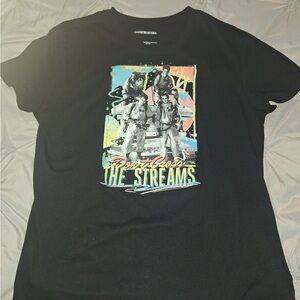 Ghostbusters Black Tee with Graphic